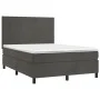 Boxspringbett mit dunkelgrauer Samtmatratze 140x200 cm von vidaXL, Betten und Lattenroste - Ref: Foro24-3142906, Preis: 472,3...