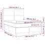 Cama box spring con colchón terciopelo azul oscuro 140x200 cm de vidaXL, Camas y somieres - Ref: Foro24-3142909, Precio: 462,...