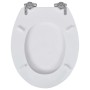 WC-Sitz MDF mit Soft-Close-Funktion in Weißem Design von vidaXL, Toiletten- und Bidetsitze - Ref: Foro24-140798, Preis: 42,45...
