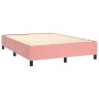 Boxspringbett mit rosa Samtmatratze 140x200 cm von vidaXL, Betten und Lattenroste - Ref: Foro24-3143210, Preis: 531,53 €, Rab...