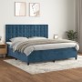 Boxspringbett mit dunkelblauer Samtmatratze 200x200 cm von vidaXL, Betten und Lattenroste - Ref: Foro24-3143287, Preis: 671,5...