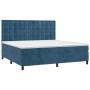 Boxspringbett mit dunkelblauer Samtmatratze 200x200 cm von vidaXL, Betten und Lattenroste - Ref: Foro24-3143287, Preis: 671,5...