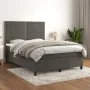 Box spring bed with dark gray velvet mattress 140x190 cm by vidaXL, Beds and slatted bases - Ref: Foro24-3142960, Price: 466,...
