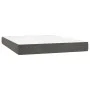 Box spring bed with dark gray velvet mattress 140x190 cm by vidaXL, Beds and slatted bases - Ref: Foro24-3142900, Price: 495,...