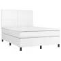 Box spring bed with white synthetic leather mattress 140x200cm by vidaXL, Beds and slatted bases - Ref: Foro24-3142726, Price...