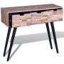 Mesa consola con 3 cajones de madera de teca reciclada de vidaXL, Mesas auxiliares - Ref: Foro24-241709, Precio: 115,82 €, De...