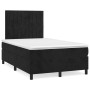 Cama box spring con colchón terciopelo negro 120x200 cm de vidaXL, Camas y somieres - Ref: Foro24-3143135, Precio: 411,73 €, ...