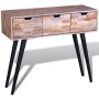 Mesa consola con 3 cajones de madera de teca reciclada de vidaXL, Mesas auxiliares - Ref: Foro24-241709, Precio: 115,82 €, De...