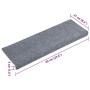 Felpudos autoadhesivos para escaleras, 10 unidades, 65 x 21 x 4