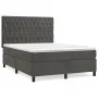Box spring bed with dark gray velvet mattress 140x190 cm by vidaXL, Beds and slatted bases - Ref: Foro24-3143200, Price: 517,...