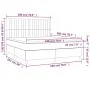 Box spring bed with dark blue velvet mattress 180x200 cm by vidaXL, Beds and slatted bases - Ref: Foro24-3143161, Price: 620,...