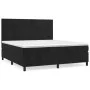 Box spring bed with black velvet mattress 180x200 cm by vidaXL, Beds and slatted bases - Ref: Foro24-3143159, Price: 608,23 €...