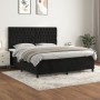 Box spring bed with black velvet mattress 180x200 cm by vidaXL, Beds and slatted bases - Ref: Foro24-3143219, Price: 639,27 €...