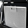 Campana extractora de pared acero inox negra 756 m³/h 90 cm