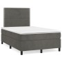 Cama box spring con colchón terciopelo gris oscuro 120x200 cm de vidaXL, Camas y somieres - Ref: Foro24-3142954, Precio: 394,...
