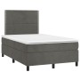 Cama box spring con colchón terciopelo gris oscuro 120x200 cm de vidaXL, Camas y somieres - Ref: Foro24-3142954, Precio: 394,...