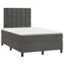 Box spring bed with dark gray velvet mattress 120x200 cm by vidaXL, Beds and slatted bases - Ref: Foro24-3143254, Price: 379,...