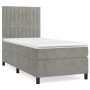 Boxspringbett mit hellgrauer Samtmatratze 100x200 cm von vidaXL, Betten und Lattenroste - Ref: Foro24-3143127, Preis: 334,66 ...
