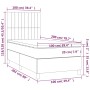 Boxspringbett mit hellgrauer Samtmatratze 100x200 cm von vidaXL, Betten und Lattenroste - Ref: Foro24-3143127, Preis: 334,66 ...