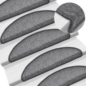 Alfombrillas para escaleras 10 unidades 56x17x3 cm Gris oscuro