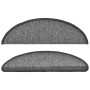Alfombrillas para escaleras 10 unidades 56x17x3 cm Gris oscuro