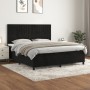 Cama box spring con colchón terciopelo negro 160x200 cm de vidaXL, Camas y somieres - Ref: Foro24-3143153, Precio: 565,86 €, ...