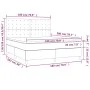 Box spring bed with light gray velvet mattress 180x200 cm by vidaXL, Beds and slatted bases - Ref: Foro24-3143277, Price: 564...