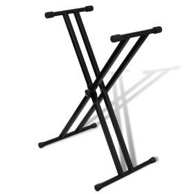 Verstellbarer, zusammenklappbarer Musik-Keyboardständer mit X-Rahmen von vidaXL, Notenständer - Ref: Foro24-70030, Preis: 38,...