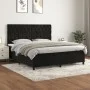 Cama box spring con colchón terciopelo negro 160x200 cm de vidaXL, Camas y somieres - Ref: Foro24-3143213, Precio: 609,88 €, ...
