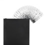 Campana extractora de pared acero inox negra 756 m³/h 90 cm