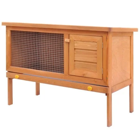 Kleintierhaus, Stall, Käfig, 1 Etage, Holz von vidaXL, Käfige und Lebensräume für Kleintiere - Ref: Foro24-170157, Preis: 80,...