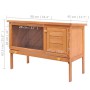 Kleintierhaus, Stall, Käfig, 1 Etage, Holz von vidaXL, Käfige und Lebensräume für Kleintiere - Ref: Foro24-170157, Preis: 68,...
