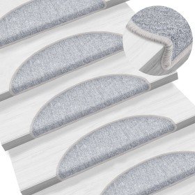 Felpudos para escaleras (10 unidades, 56 x 17 x 3 cm, gris