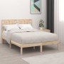Bettgestell aus massivem Kiefernholz, 120 x 200 cm von vidaXL, Betten und Lattenroste - Ref: Foro24-3104213, Preis: 114,01 €,...