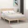 Estructura de cama madera maciza de pino 120x200 cm de vidaXL, Camas y somieres - Ref: Foro24-3104213, Precio: 112,51 €, Desc...