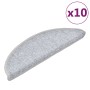 Felpudos para escaleras (10 unidades, 56 x 17 x 3 cm, gris