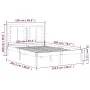 Estructura de cama madera maciza de pino 120x200 cm de vidaXL, Camas y somieres - Ref: Foro24-3104213, Precio: 112,51 €, Desc...