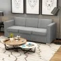 3-Sitzer-Sofa aus hellgrauem Stoff von vidaXL, Sofas - Ref: Foro24-243581, Preis: 364,22 €, Rabatt: %