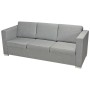3-Sitzer-Sofa aus hellgrauem Stoff von vidaXL, Sofas - Ref: Foro24-243581, Preis: 369,45 €, Rabatt: %