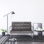 2-seater sofa with chrome armrests and dark gray velvet by vidaXL, Sofas - Ref: Foro24-282165, Price: 209,27 €, Discount: %