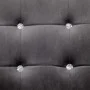 2-seater sofa with chrome armrests and dark gray velvet by vidaXL, Sofas - Ref: Foro24-282165, Price: 206,69 €, Discount: %