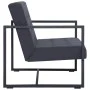 Sofá de 2 plazas con reposabrazos acero y tela gris oscuro by vidaXL, Sofas - Ref: Foro24-282162, Price: 194,23 €, Discount: %