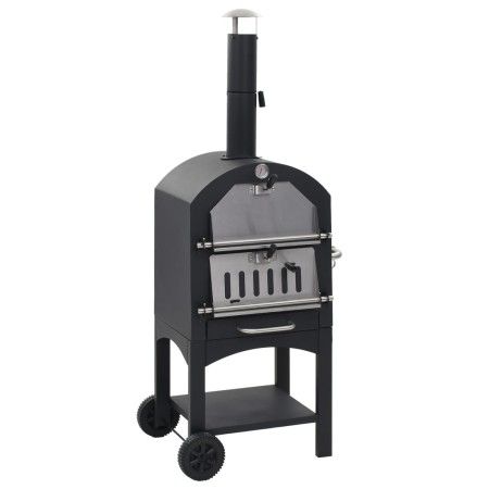 Schamotte-Holzkohle-Pizzaofen für den Außenbereich von vidaXL, Geräte zur Pizzaherstellung - Ref: Foro24-44279, Preis: 235,09...