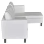 3 seater sectional sofa white artificial leather by vidaXL, Sofas - Ref: Foro24-241980, Price: 565,55 €, Discount: %
