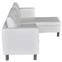 3-Sitzer-Sofagarnitur aus weißem Kunstleder von vidaXL, Sofas - Ref: Foro24-241980, Preis: 430,32 €, Rabatt: %
