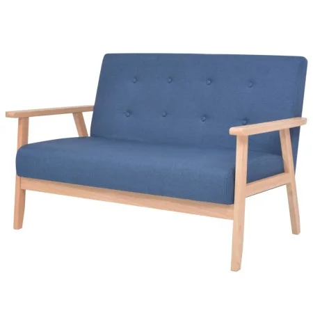 2-Sitzer-Sofa aus blauem Stoff von vidaXL, Sofas - Ref: Foro24-244655, Preis: 218,47 €, Rabatt: %