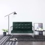 2 seater sofa with chrome armrests dark green velvet by vidaXL, Sofas - Ref: Foro24-282164, Price: 164,48 €, Discount: %