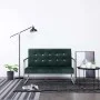 2 seater sofa with chrome armrests dark green velvet by vidaXL, Sofas - Ref: Foro24-282164, Price: 153,13 €, Discount: %