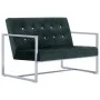 2 seater sofa with chrome armrests dark green velvet by vidaXL, Sofas - Ref: Foro24-282164, Price: 153,13 €, Discount: %
