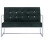 2 seater sofa with chrome armrests dark green velvet by vidaXL, Sofas - Ref: Foro24-282164, Price: 164,48 €, Discount: %